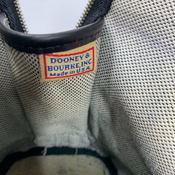 Dooney & Bourke Anniversary Dome Satchel Grey Canvas Black Trim A1114819 Y2K - Picture 3 of 12